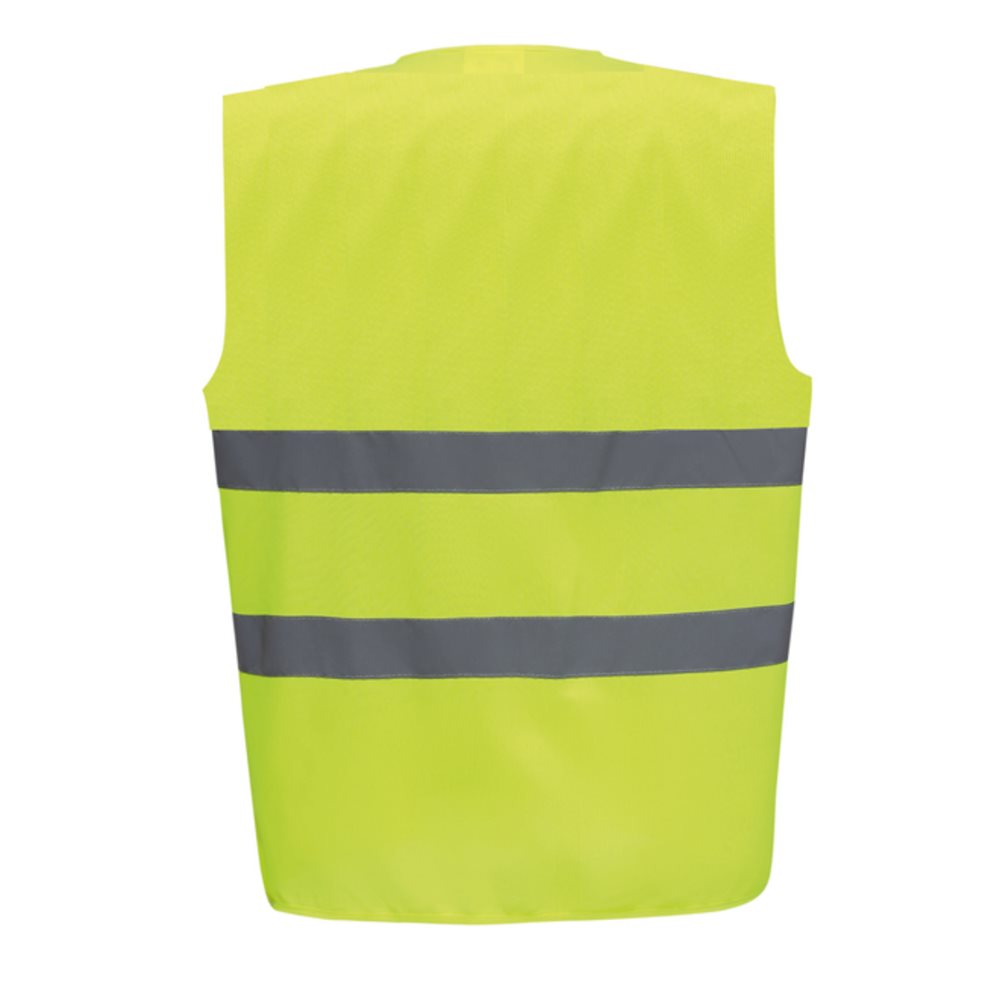 Gilet de sécurité HVW102 jaune fluo vu de dos